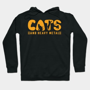 Cats And Heavy Metal v3 Hoodie